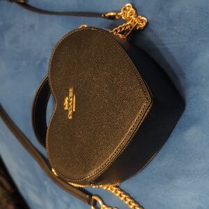 Coach Heart Black Crossbody Bag